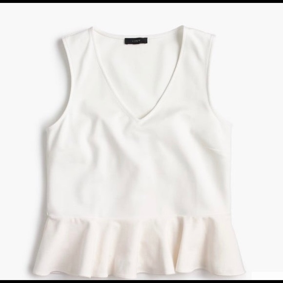 J. Crew Tops - J.Crew ponte and velvet peplum top